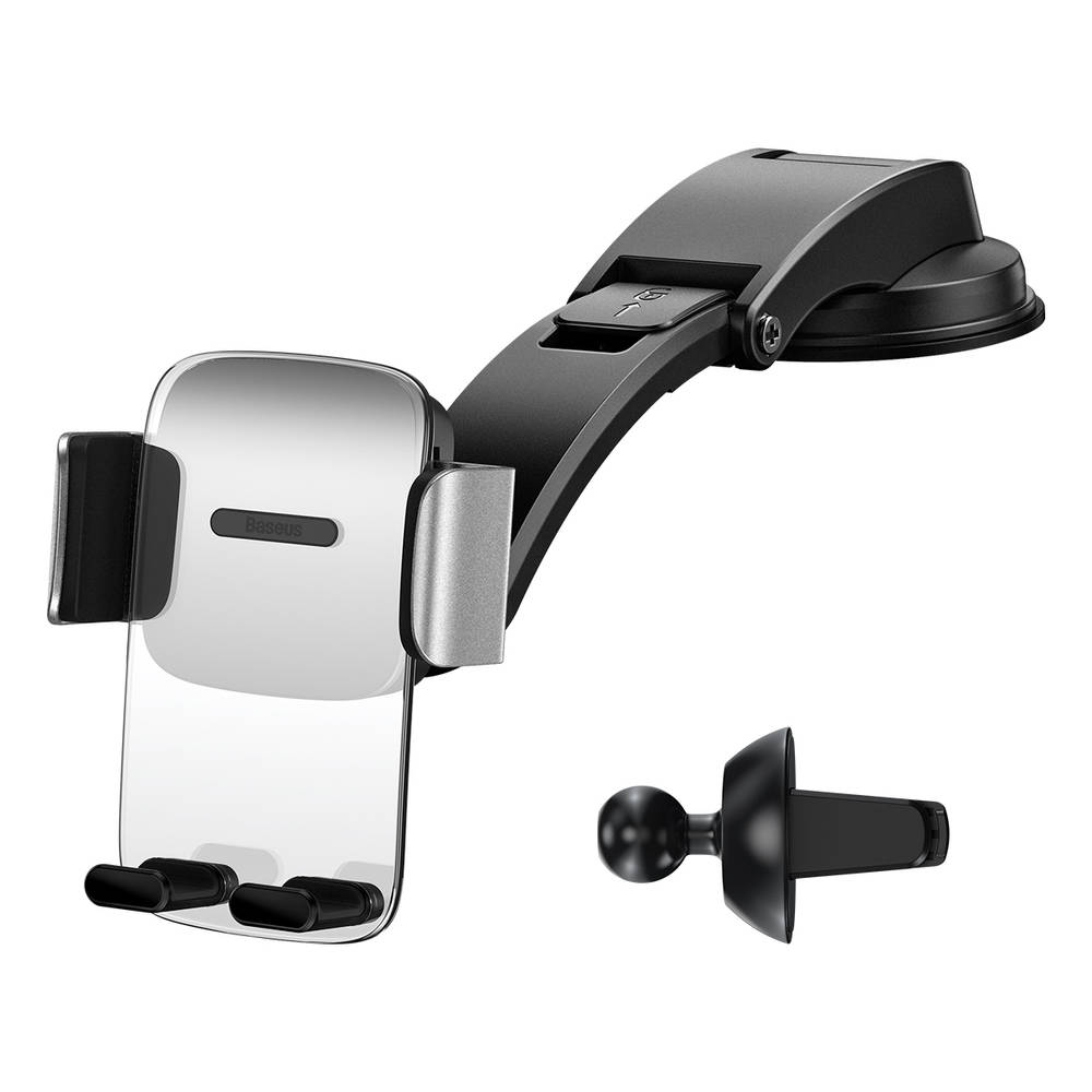  Держатель Baseus Easy Control Clamp Car Mount Holder A Set Silver SUYK000012