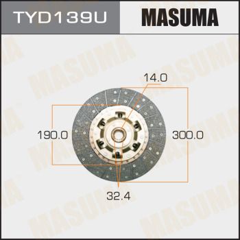  TYD139U MASUMA Диск сцепления