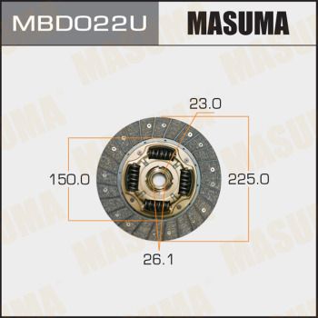  MBD022U MASUMA Диск сцепления