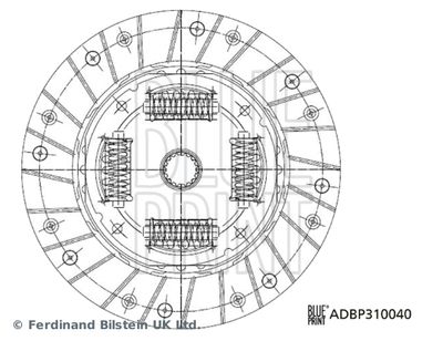  ADBP310040 BLUE PRINT Диск сцепления