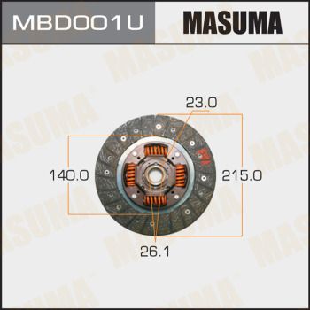  MBD001U MASUMA Диск сцепления