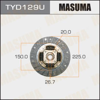  TYD129U MASUMA Диск сцепления