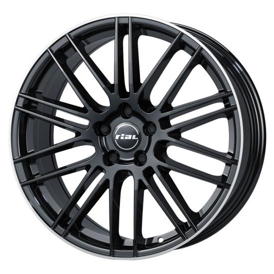  Легкосплавные диски Rial Kibo 7.5x17 5*114.3 ET40 Dia70.1 Diamond Black Lip Polished