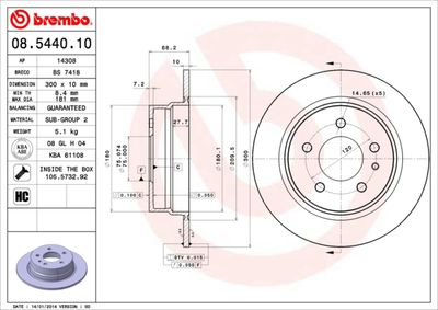 BS7418 BRECO Тормозной диск