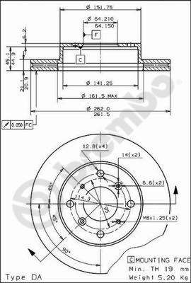 BS7930 BRECO Тормозной диск