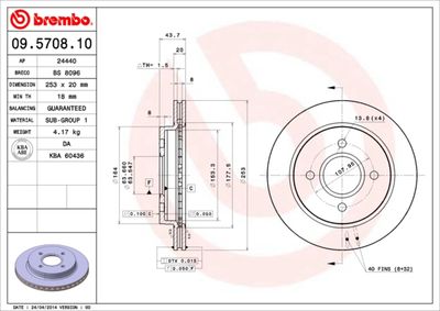 BS8096 BRECO Тормозной диск