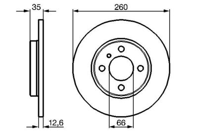 0986478029 BOSCH Тормозной диск