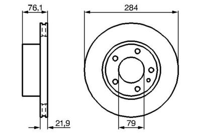 0986478043 BOSCH Тормозной диск