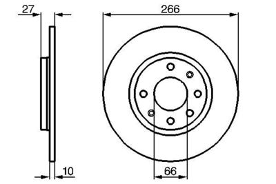 0986478090 BOSCH Тормозной диск