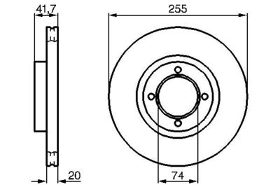 0986478106 BOSCH Тормозной диск