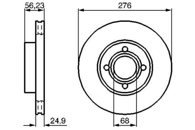 0986478137 BOSCH Тормозной диск