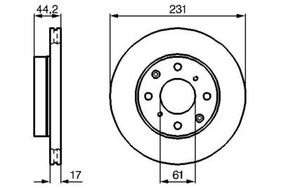 0986478203 BOSCH Тормозной диск