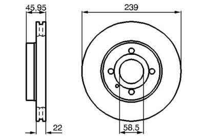 0986478228 BOSCH Тормозной диск