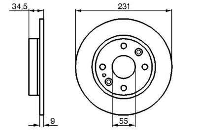 0986478242 BOSCH Тормозной диск