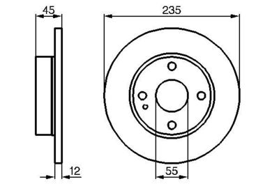 0986478252 BOSCH Тормозной диск