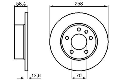 0986478266 BOSCH Тормозной диск