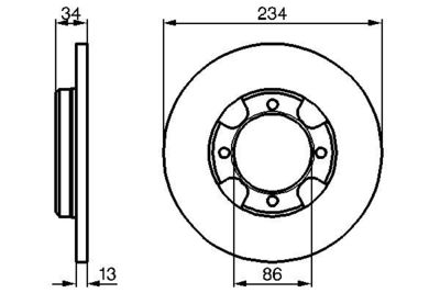 0986478282 BOSCH Тормозной диск