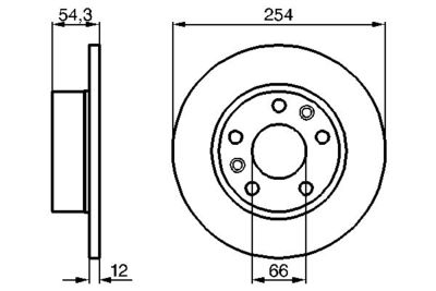 0986478289 BOSCH Тормозной диск