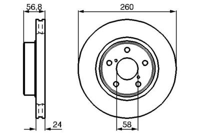 0986478293 BOSCH Тормозной диск