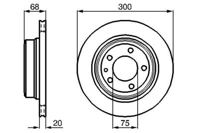 0986478320 BOSCH Тормозной диск