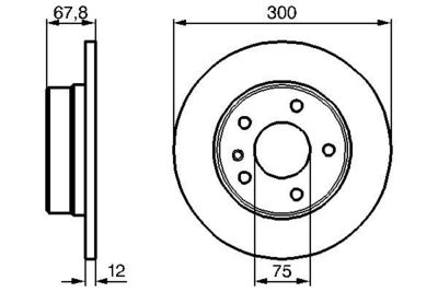 0986478322 BOSCH Тормозной диск