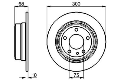 0986478323 BOSCH Тормозной диск