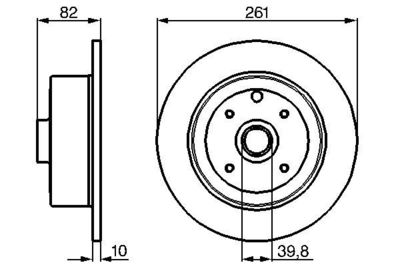 0986478328 BOSCH Тормозной диск