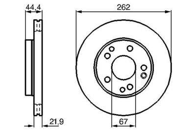 0986478330 BOSCH Тормозной диск