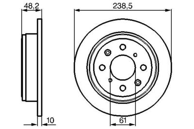 0986478350 BOSCH Тормозной диск