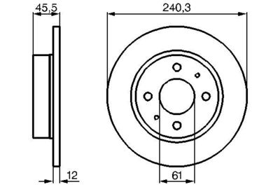 0986478368 BOSCH Тормозной диск