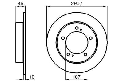 0986478377 BOSCH Тормозной диск