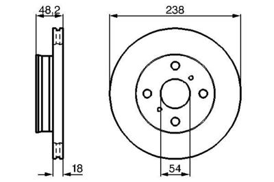 0986478385 BOSCH Тормозной диск