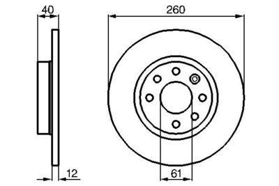 0986478386 BOSCH Тормозной диск