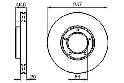 0986478397 BOSCH Тормозной диск