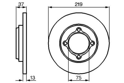 0986478429 BOSCH Тормозной диск