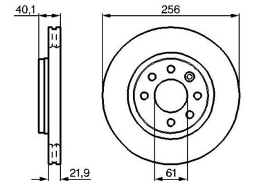 0986478431 BOSCH Тормозной диск