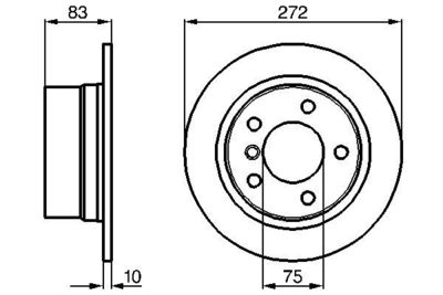 0986478439 BOSCH Тормозной диск