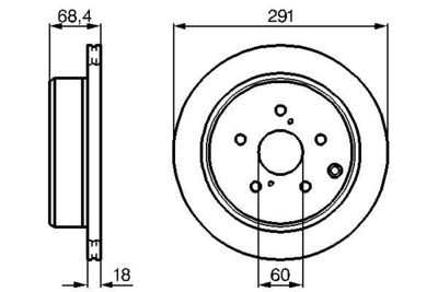 0986478443 BOSCH Тормозной диск