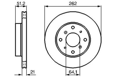 0986478447 BOSCH Тормозной диск