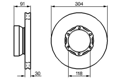 0986478456 BOSCH Тормозной диск