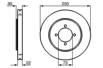 0986478458 BOSCH Тормозной диск