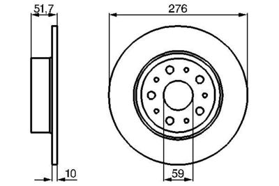 0986478463 BOSCH Тормозной диск