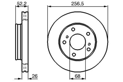 0986478485 BOSCH Тормозной диск