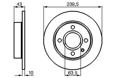 0986478501 BOSCH Тормозной диск