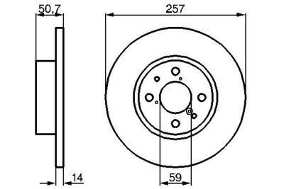 0986478517 BOSCH Тормозной диск