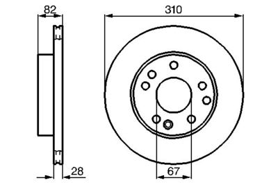 0986478528 BOSCH Тормозной диск