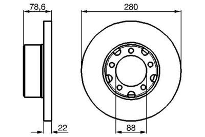 0986478529 BOSCH Тормозной диск