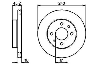 0986478533 BOSCH Тормозной диск