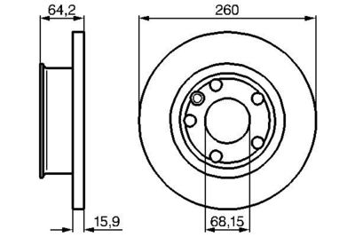 0986478547 BOSCH Тормозной диск