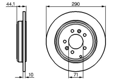 0986478556 BOSCH Тормозной диск